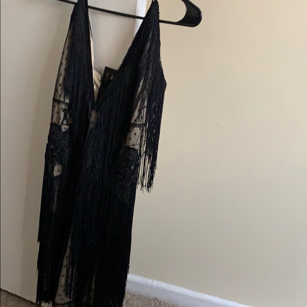 Sexy tassel strap dress